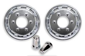 Par Calota Speedline Aro 15 Cromada + 12 Capas de Porca Belga