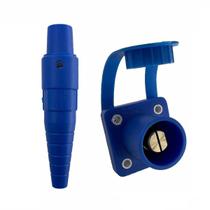 Par Camlock Azul Macho Painel + Femea Linha 200A