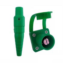 Par Camlock Verde Macho Painel + Femea Linha 200A