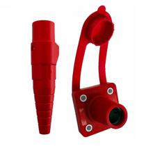 Par Camlock Vermelho Macho Linha + Painel Femea 200A