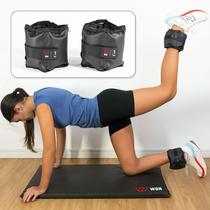Par Caneleira Tornozeleira de Peso 1 kg WON Preto Fitness Academia Musculação Treino Par Caneleira Tornozeleira de Peso 1 kg WON Preto Fitness Academia Musculação Treino