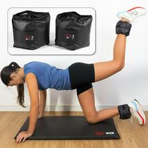 Par Caneleira Tornozeleira de Peso 3 kg WON Preto Fitness Academia Musculação Treino Par Caneleira Tornozeleira de Peso 3 kg WON Preto Fitness Academia Musculação Treino