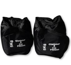 Par Caneleira Tornozeleira De Peso 5kg Para Treino Fitness De Academia Musculação Agachamento