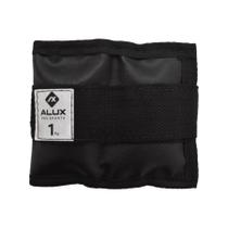 Par Caneleira Tornozeleira Emborrachada Alux Preto 1kg Par Caneleira Tornozeleira Emborrachada Alux Preto 1kg