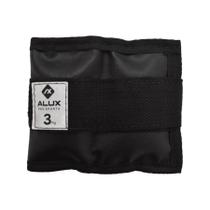Par Caneleira Tornozeleira Emborrachada Alux Preto 3kg Par Caneleira Tornozeleira Emborrachada Alux Preto 3kg