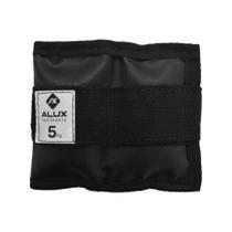 Par Caneleira Tornozeleira Emborrachada Alux Preto 5kg Par Caneleira Tornozeleira Emborrachada Alux Preto 5kg