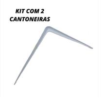 Par Cantoneira Prateleira 8x10 Branca Beltools