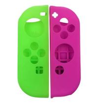 Par Capa de Silicone p/ Joy Con Verde e Rosa Switch Par Capa de Silicone p/ Joy Con Verde e Rosa Switch