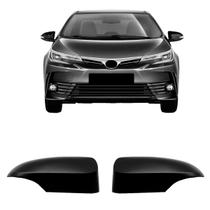 Par Capa do Retrovisor Corolla 2014 Até 2017 Preto Fosco C/ Pisca
