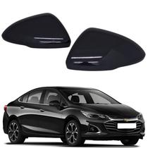Par Capa Retrovisor Chevrolet Cruze 2017 2018 2019 2020 2021 2022 2023 Preto Ouro Negro