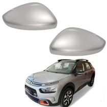 Par Capa Retrovisor Citroen C4 Cactus 2018 2019 2020 2021 2022 2023 2024 Prata Original
