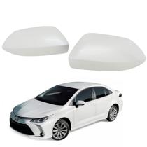 Par Capa Retrovisor Corolla 2020 2021 2022 2023 2024 2025 Branco Lunar Pérola Original