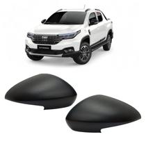 Par Capa Retrovisor Fiat Strada Endurance 2021 2022 2023 2024 2025 Preto Fosco Original