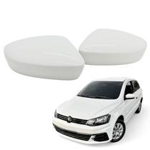 Par Capa Retrovisor Gol 2013 2014 2015 2016 2017 2018 2019 2020 2021 2022 2023 Branco Cristal Sem Pisca