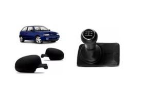 Par Capa Retrovisor + Kit Coifa Manopla Câmbio Gol G2 95/99 Par Capa Retrovisor + Kit Coifa Manopla Câmbio Gol G2 95/99