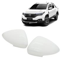 Par Capa Retrovisor Nova Strada Branco Banchisa Com Furo 2021 2022 2023 2024 2025 Original