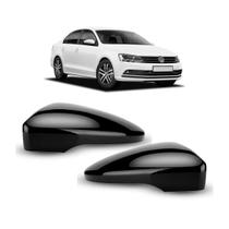 Par Capa Retrovisor Passat Jetta 2011 12 A 2017 Black Piano