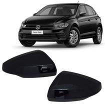 Par Capa Retrovisor Polo 2018 2019 2020 2021 2022 2023 2024 2025 Preto Ninja Original