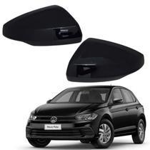 Par Capa Retrovisor Polo Virtus 2018 2019 2020 2021 2022 2023 2024 2025 Preto Ninja Original