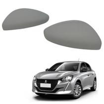 Par Capa Retrovisor Primer Peugeot 208 2013 2014 2015 2016 2017 2018 2019 2020 2021 2022 2023 2024 Para Pintura Original