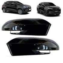 Par capa retrovisor pulse fastback black piano