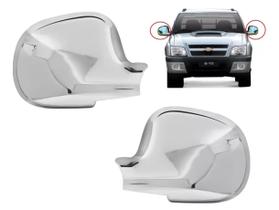 Par Capa Retrovisor S10 1995 a 2011 Cromada Original