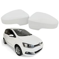 Par Capa Retrovisor Spacefox 2011 2012 2013 2014 2015 2016 2017 2018 2019 Branco Cristal Com Furo