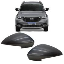 Par Capa Retrovisor Strada Freedom 2021 2022 2023 2024 2025 Cinza Silverstone Com Furo