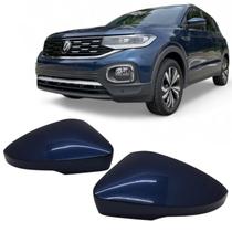 Par Capa Retrovisor T-cross 2020 2021 2022 2023 2024 2025 Azul Norway Original