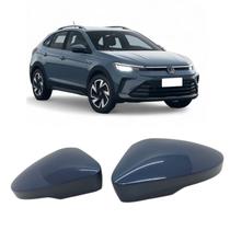 Par Capa Retrovisor Volkswagen Nivus Highline Outfit 2025 Azul Titan Original