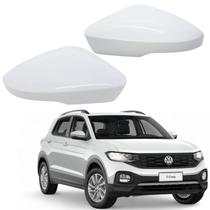 Par Capa Retrovisor Volkswagen T-Cross 2020 2021 2022 2023 2024 2025 Branco Puro Original