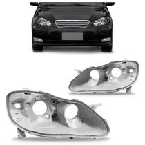 Par Carcaça Farol Corolla 2003 2004 2005 2006 2007 Cinza Par Carcaça Farol Corolla 2003 2004 2005 2006 2007 Cinza