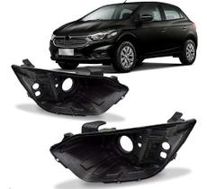 Par Carcaça Farol Dianteiro Onix e Prisma 2017 2018 a 2020