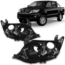 Par carcaca farol hilux 2012 2013 2014 2015 sw4 com regulador