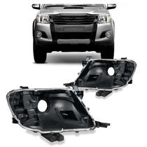 Par Carcaça Farol Hilux Srv 2012 2013 2014 2015 Preto
