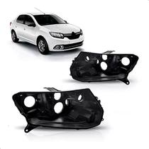 Par carcaça farol logan 2014 a 2017 sandero 2015 a 2017