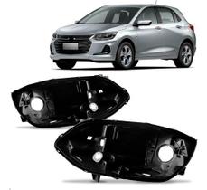 Par Carcaça Farol Onix 2020 A 2025 Modelo Simples