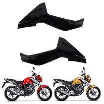 Par Carenagem Aba Tampa Lateral Honda Cg Titan 160 Preto Brilho 2022