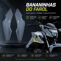 Par carenagem bananinha capa lateral do farol honda cg titan 160 2026 cinza stark paramotos honda