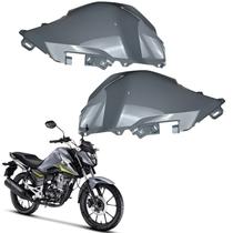 Par carenagem capa do tanque honda cg titan 160 cinza stark 2025 2026 paramotos honda