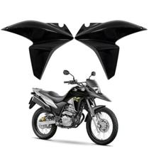 Par Carenagem Lateral Aleta Guia Ar Aba Asa Tanque Honda Xre 300 Preto Brilho 2014