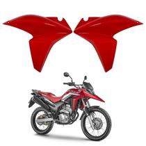 Par Carenagem Lateral Aleta Guia Ar Aba Asa Tanque Vermelho Maceio Rally Honda Xre 300 2014 2015