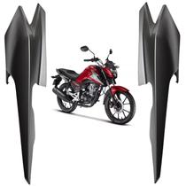 Par carenagem rabeta traseira lateral honda cg titan 160 cinza fosco 2025 2026 paramotos honda