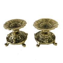 par castiçais vela em bronze maciço 7 dias igrejas casa