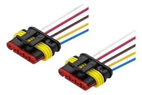 Par Chicote Conector Lanterna Randon Guerra Librelato 5 Vias