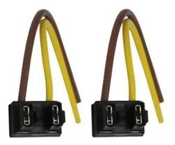 Par Chicote Soquete Conector Plug Para Farol Lâmpada H7