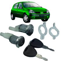 Par Cilindro Porta Dir Esq C/ Chave Renault Clio 1999 A 2016