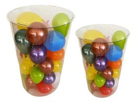 Par Cilindro Transparente Festa Médio E Pequeno Desmontável Par Cilindro Transparente Festa Médio E Pequeno Desmontável