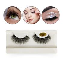 Par Cílios Postiços 5D Olhos Curvados Longos Volumosos 10mm Definição Natural