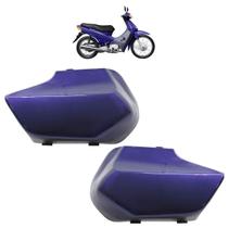 Par Cobertura Garfo C100 Biz 2000 Azul Metálico Acabamento Liso Par Cobertura Garfo C100 Biz 2000 Azul Metálico Acabamento Liso